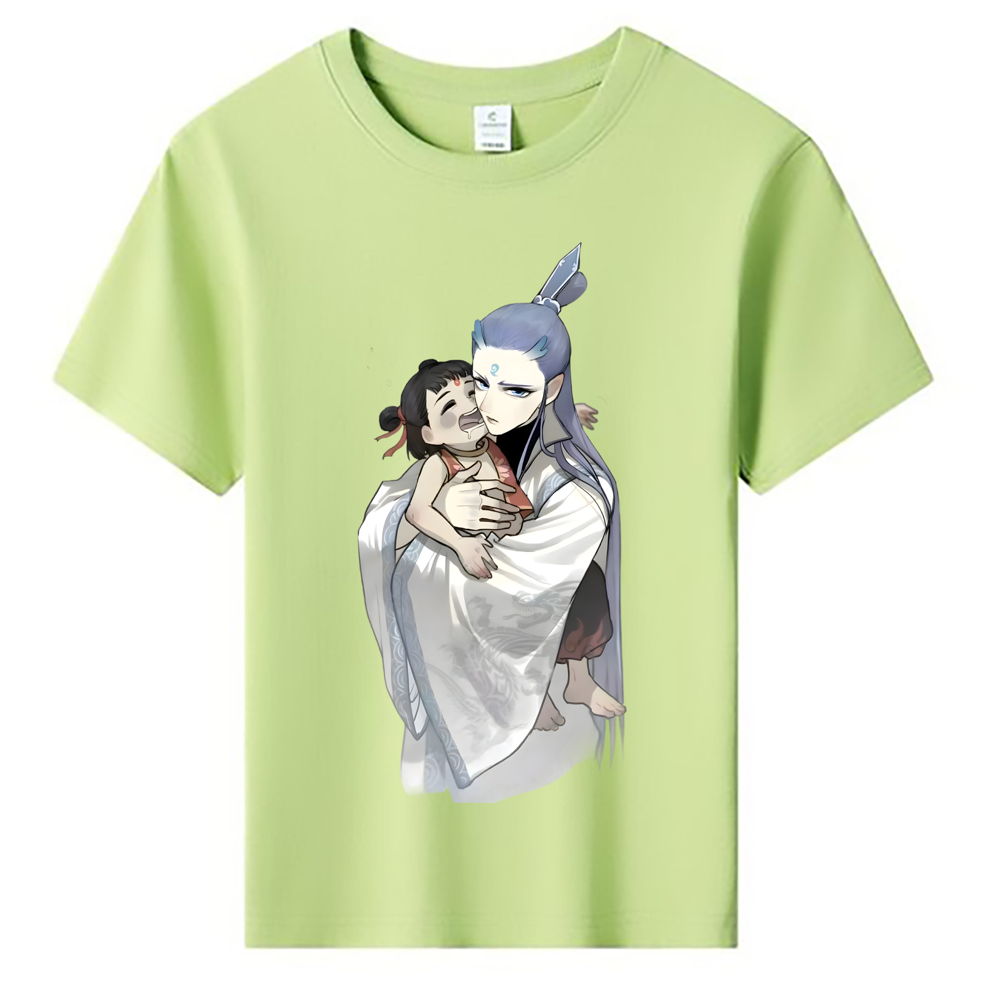 （画像用） Ne Zha 2 ナタ 魔童の大暴れ 綿100％キッズTシャツ（フロントプリント）